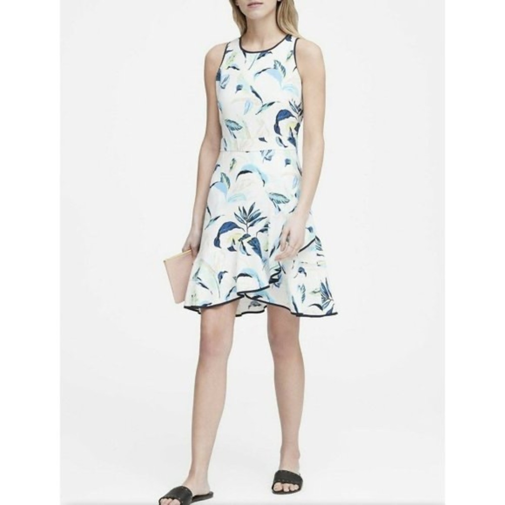 Banana republic Ruffle faux wrap dress